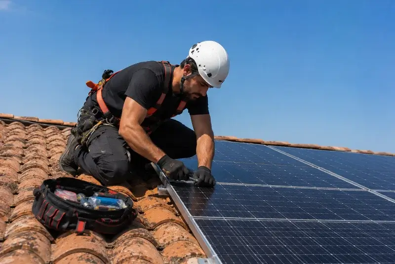 Maintenance et monitoring de panneaux solaires à Cunac